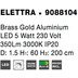 Nova Luce Pendelleuchte ELETTRA LED Messing Gold