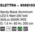 Nova Luce Pendelleuchte ELETTRA LED Schwarz matt