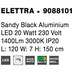 Nova Luce Pendelleuchte ELETTRA LED Schwarz matt