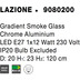 Nova Luce Pendelleuchte FICATO E27 Rauch & Chrome