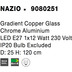 Nova Luce Pendelleuchte NAZIO E27 Kupfer & Chrom