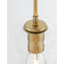 Nova Luce Pendelleuchte PRISMA E27 Gold & Transparent