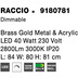Nova Luce Pendelleuchte RACCIO LED Gold