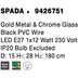 Nova Luce Pendelleuchte SPADA E27 Chrom & Gold