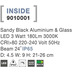 Nova Luce Spieleuchte INSIDE LED fest verbaut Schwarz