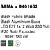 Nova Luce Stehlampe SAMA E27 Schwarz