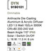 Nova Luce Wandleuchte DYN LED fest verbaut Anthrazit