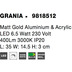 Nova Luce Wandleuchte GRANIA LED Gold Matt