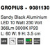 Nova Luce Wandleuchte GROPIUS LED Schwarz matt