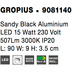 Nova Luce Wandleuchte GROPIUS LED Schwarz matt