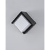 Nova Luce Wandleuchte MAX LED fest verbaut Dunkel Grau