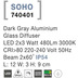 Nova Luce Wandleuchte SOHO LED fest verbaut Dunkel Grau