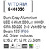 Nova Luce Wandleuchte VITORIA LED fest verbaut Grau