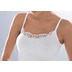 Pompadour Trägerhemd Organic Cotton - GOTS. Feinripp mit hochwertigen Ätzmotiven weiß 40