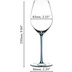 Riedel CHAMPAGNE WINE GLASS TURQUOISE