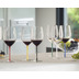 Riedel Fatto A Mano Cabernet/Merlot Glas mit dunkelblauem Stiel