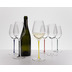 Riedel Fatto A Mano Champagne Wine Glas mit grnem Stiel