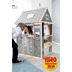 Roba roba Spielhaus-Kombi, enthält Kaufladen, Kasperletheater, Tafel, Schalter für Post/Bank/Kiosk, grau