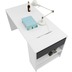 Röhr Funktionsanbau für Schreibtisch Weiß 25x72x67 cm Applikation Anthrazit