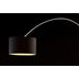SalesFever Bogenlampe 210 cm wei Dimmerungsschalter,  Lampenschirm 35 cm, echter Marmorfu