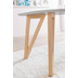 SalesFever Esstisch 200x90x76 cm grau Eiche, oval geformte Tischplatte, matt lackiert, Skandinavian Design