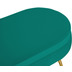 SalesFever Sitzpouf oval aus Samt Grn Grn, Gold 395400
