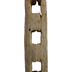 SalesFever Stehleuchte Treibholz Antikwei 175 cm Gestell Heveaholz, verwittertes Holz (Treibholz), Metallrohr, Schirm grobes Leinen Antikwei, Schwarz