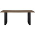 SalesFever Tisch Walnuss, Schwarz, 160x90x75cm