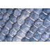 Sansibar Handwebteppich Hrnum UNI blue 40 x 60 cm