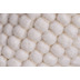 Sansibar Handwebteppich Hörnum UNI natural white 40 x 60 cm