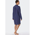 Schiesser Damen Nachthemd langarm, 100cm blau 179249-800 36