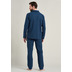 Schiesser Herren Pyjama lang blau 175611-800 46