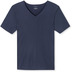 Schiesser Herren T-shirt V-Ausschnitt blau 173252-800 4 = S