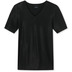 Schiesser Herren T-shirt V-Ausschnitt schwarz 152832-000 7 = XL