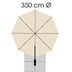 Schneider Schirme Ampelschirm Bermuda 350/8 anthrazit