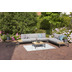 Siena Garden Alvida Lounge Tisch 74x74x30 cm Gestell Aluminium matt-anthrazit, Tischplatte Teakholz natur
