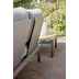 Siena Garden Alvida Modul links, 2-Sitzer Gestell Aluminium matt anthrazit, Flche Ranotex-Gewebe grau, inkl. Sitz- und Rckenkissen grau