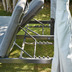 Siena Garden Waikiki Loungebett anthrazit Gestell Aluminium, Flche Ranotex-Gewebe, inkl. Dach und Seitenteile in hellgrau