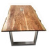 SIT TABLES & CO Tisch 140 x 80 cm, Platte natur, Gestell silber Platte natur antikfinish, Gestell antiksilbern lackiert