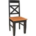SIT CORSICA Stuhl, 2er-Set schwarz mit honigfarbiger Sitzflche