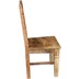 SIT RUSTIC Stuhl, 2er-Set natur antik mit antikschwarzen Beschlgen