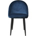 SIT SIT&CHAIRS Stuhl, 2er-Set Gestell schwarz, Bezug blau