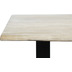 SIT TABLES & CO Tisch 140 x 80 cm, Platte hell geklkt, Gestell schwarz Platte hell geklkt antikfinish, Gestell antikschwarz lackiert