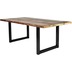 SIT TABLES & CO Tisch 180x100 cm, buntes Altholz Platte bunt lackiert, Gestell schwarz