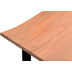 SIT TABLES & CO Tisch 120 x 80 cm Platte natur, Gestell schwarz