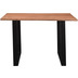 SIT TABLES & CO Tisch 120 x 80 cm Platte natur, Gestell schwarz