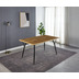 SIT Tisch 150x90 cm MDF mit Eiche-Dekor, Beine Metall naturfarben, Beine schwarz