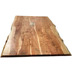 SIT TABLES & CO Tisch 160x85 cm, Akazie natur natur, antiksilber