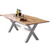 SIT TABLES & CO Tisch 160x85 cm, Akazie natur natur, antiksilber