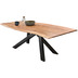 SIT TABLES & CO Tisch 160x85 cm Platte natur, Gestell antikschwarz